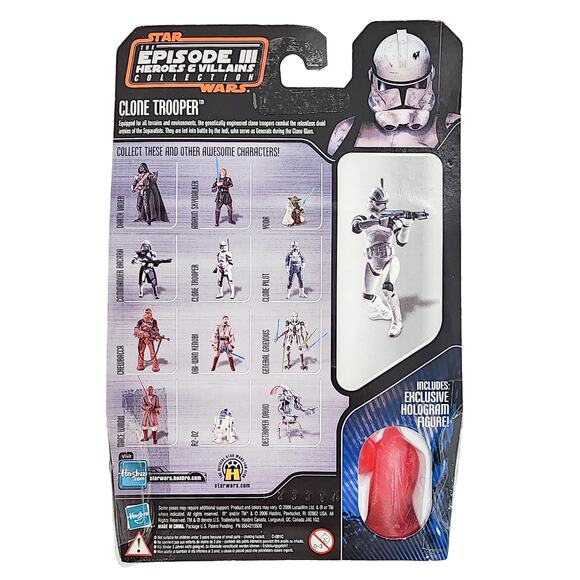 Star Wars Clone Trooper Saga Collection Episode III Heroes and Villains Figure - Picture 2 of 5